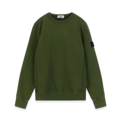 Stone Island Kids badge Logo Sweatshirt "Green"