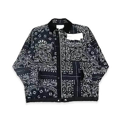 sacai Bandana Quilted Jacket "Navy"