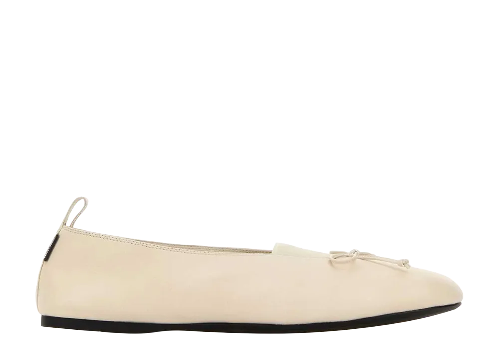 MIU MIU Women's Ivory Nappa Ballerinas "White"