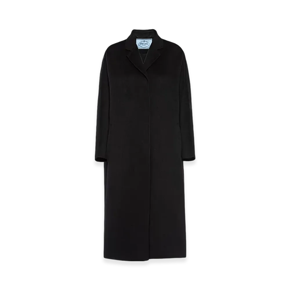 PRADA Women's Single Breasted Coat "Black"