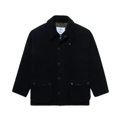 Noah x Barbour Wool Teddy Bedale Jacket "Black"