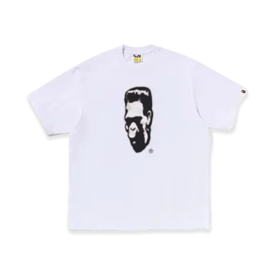 A BATHING APE City Camo Frankenstein Relaxed Fit Tee "White"