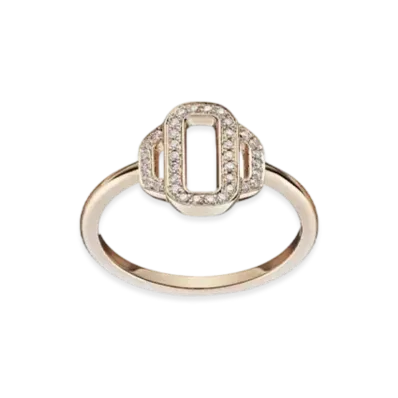 Hermes Attelage D'Or Ring TPM "Pink Gold"