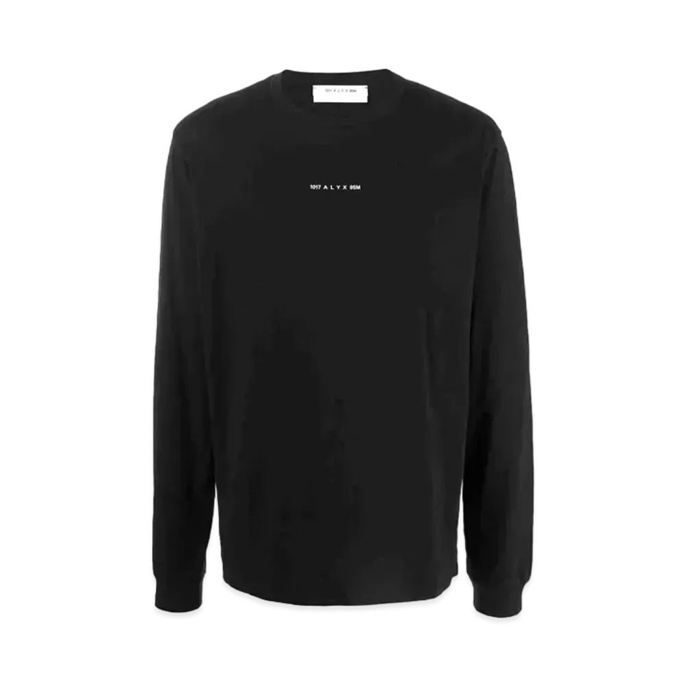 1017 ALYX 9SM Logo-Print Long-Sleeved T-Shirt "Black"