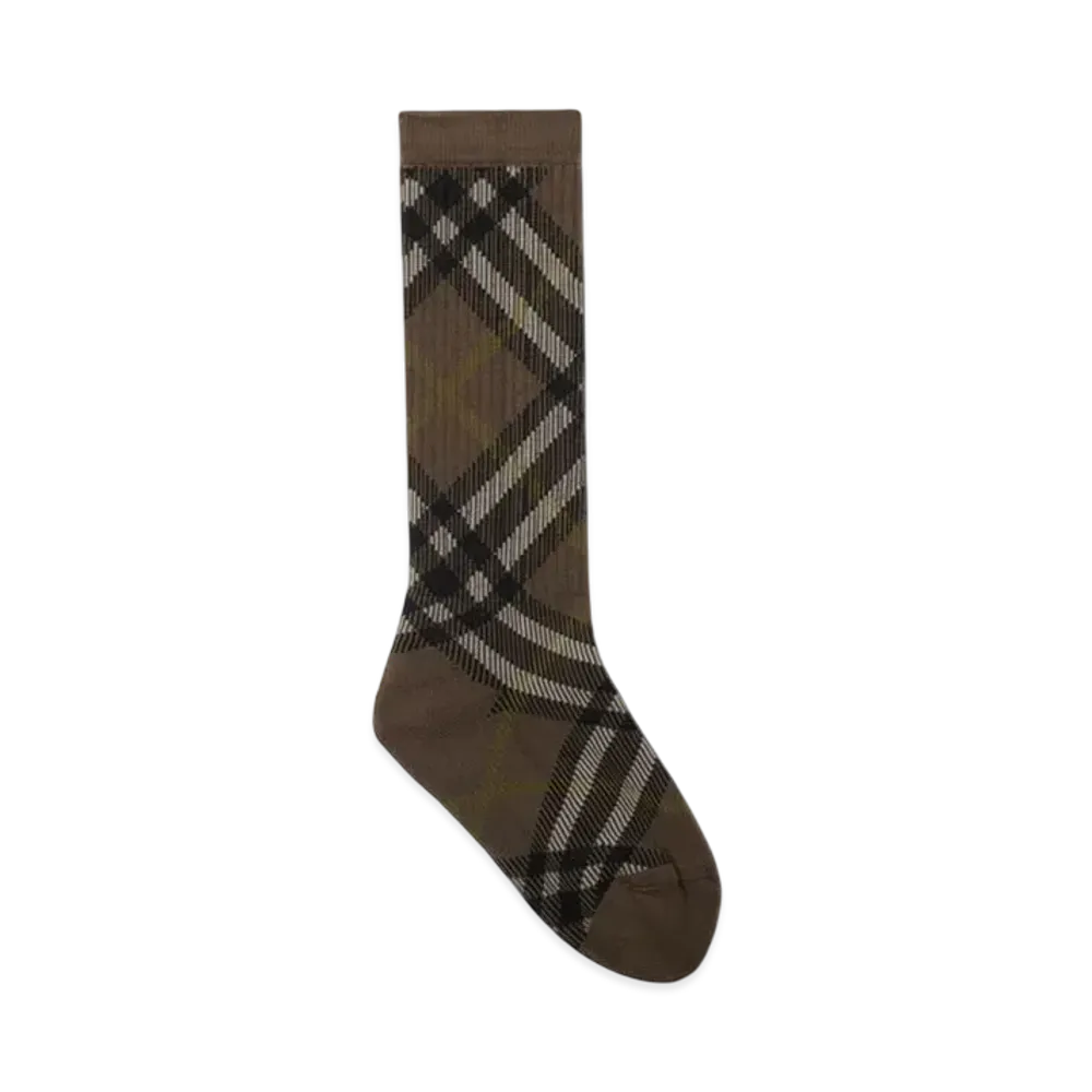Burberry Check Cotton Blend Socks "Heath"