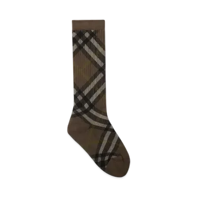 Burberry Check Cotton Blend Socks "Heath"