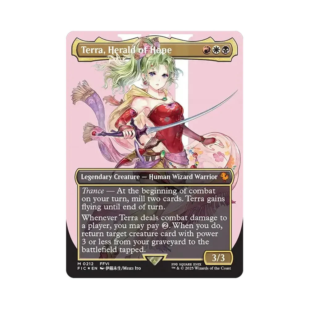 魔導の力を持つ少女、ティナ M :サージ Foil :ボーダーレス版 [FIC 0212]【英語版】(ファイナルファンタジー)