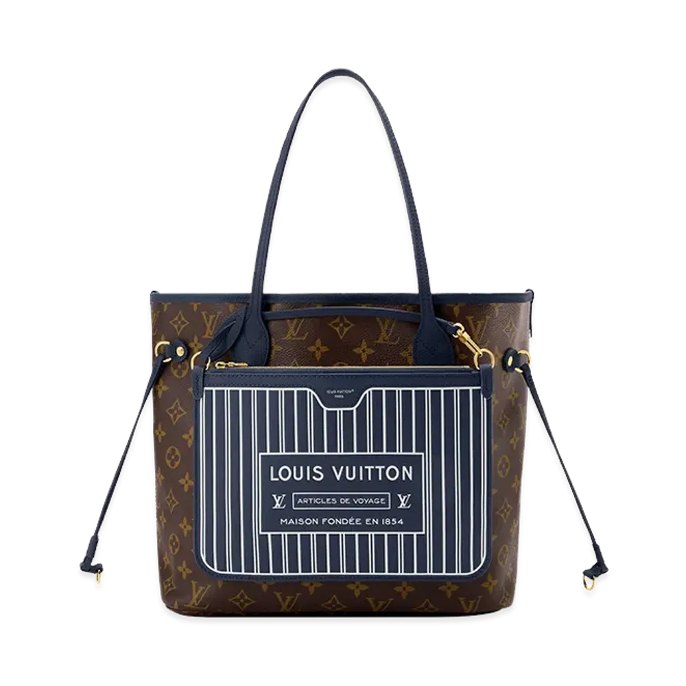 Louis Vuitton Neverfull Inside Out MM Reversible "Navy"
