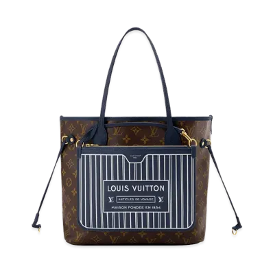 Louis Vuitton Neverfull Inside Out MM Reversible "Navy"