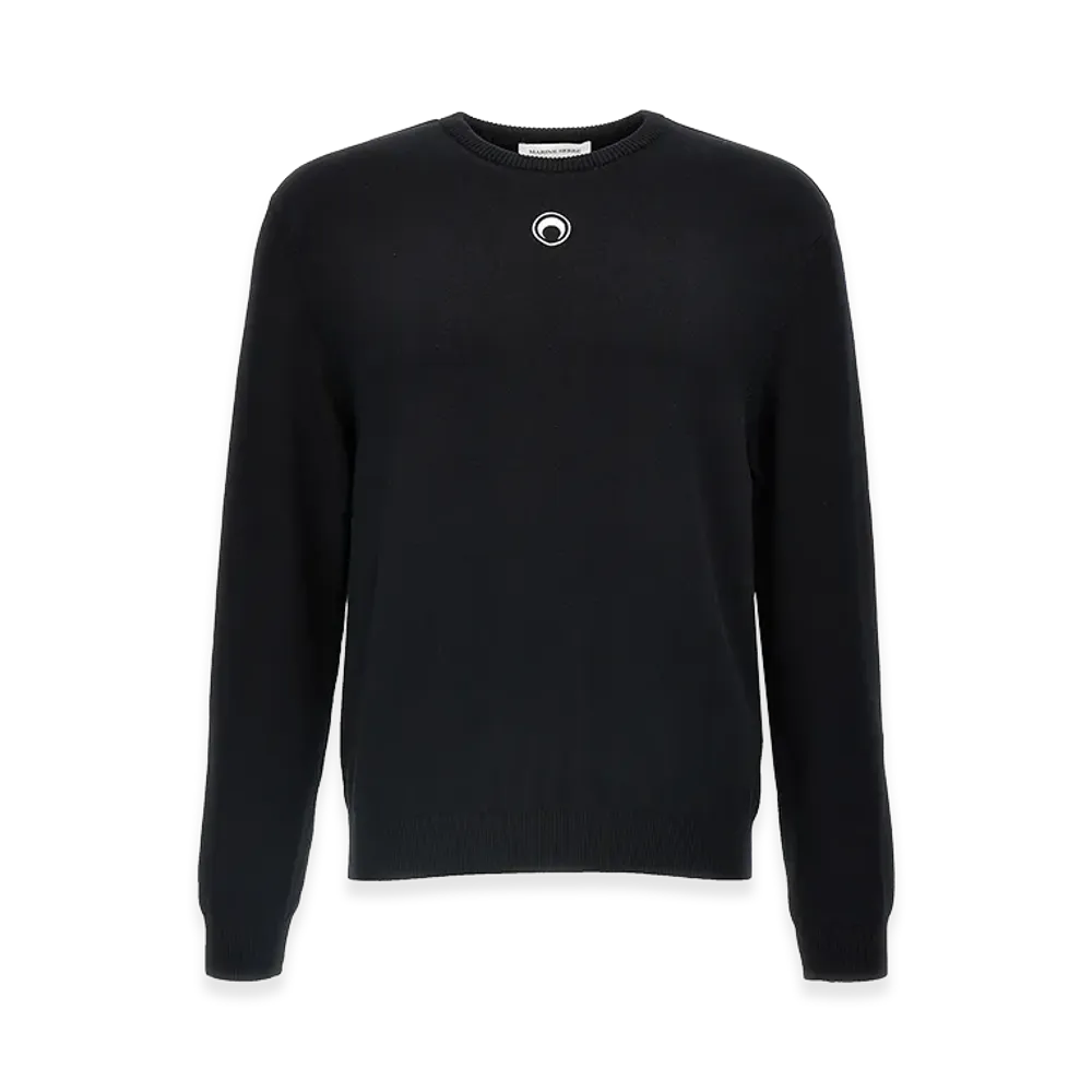 Marine Serre Stretch Viscose Sweater "Black"