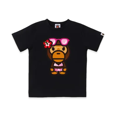 A BATHING APE Kids Baby Lisa Summer Tee "Black"
