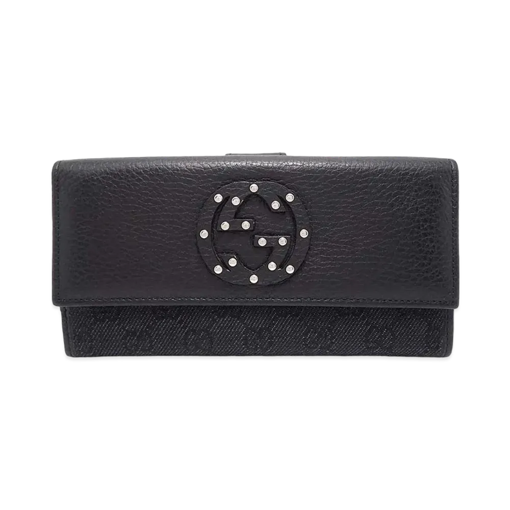 Gucci Inter RockingG Studs Wallet "Black"