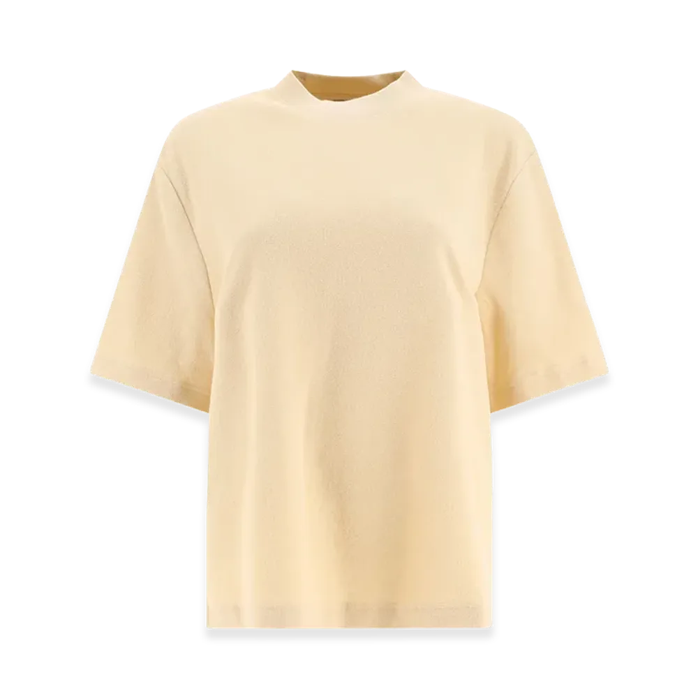 Burberry Women's Cream Terry Fabric Oversize T-Shirt "Beige"