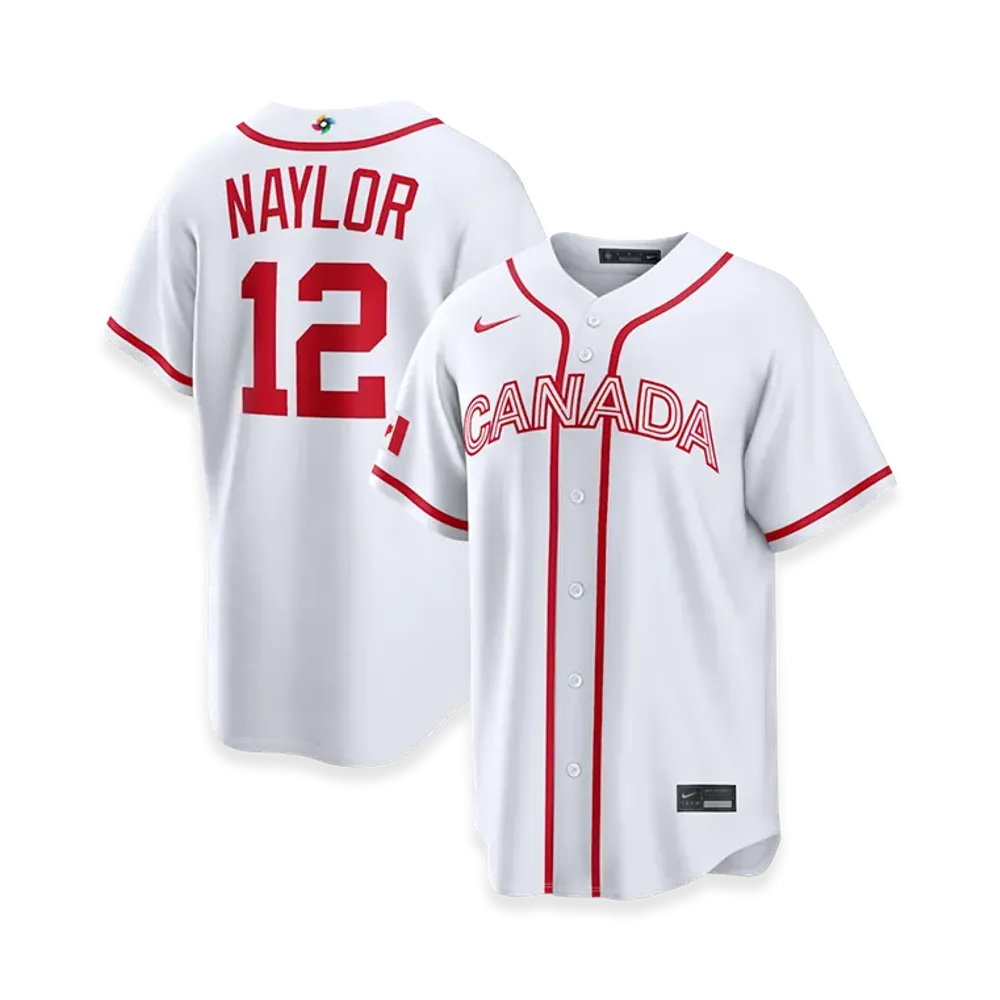 Nike 2026WBC World Baseball Classic Josh Naylor Canada Baseball Home Stadium Jersey "White"