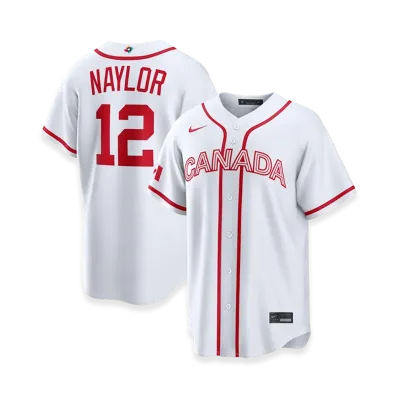 Nike 2026WBC World Baseball Classic Josh Naylor Canada Baseball Home Stadium Jersey "White"
