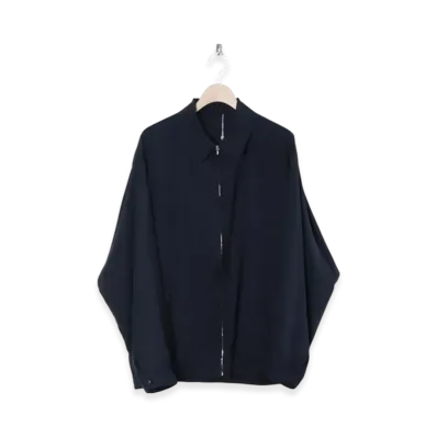 COMOLI Silk Swing Top Jacket "Navy"