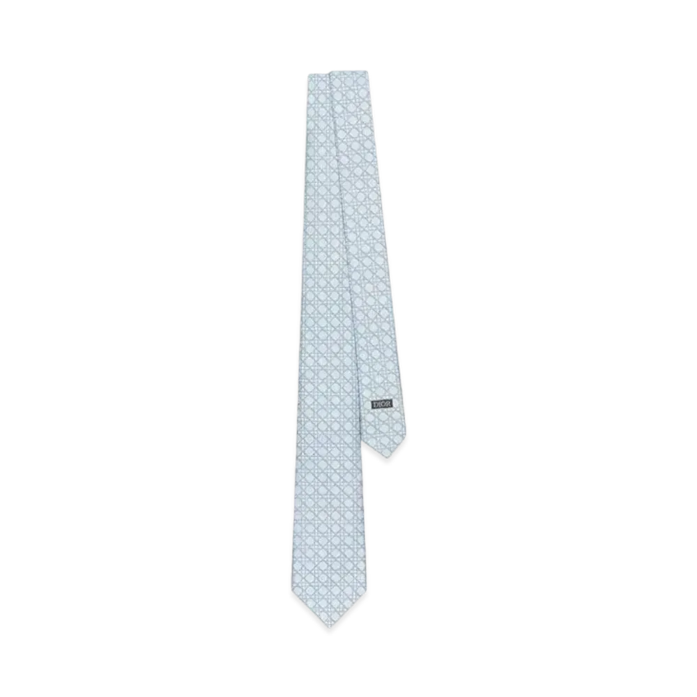 Dior Cannage Tie Silk "Light Blue/Blue"