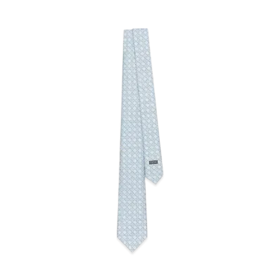 Dior Cannage Tie Silk "Light Blue/Blue"