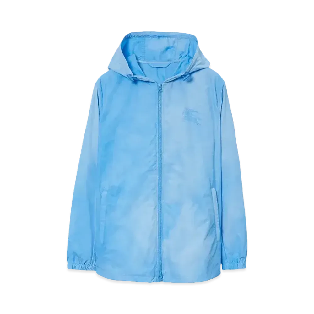 Burberry Men's Cotton Blend Jacket "Bright Cerulean Blue"