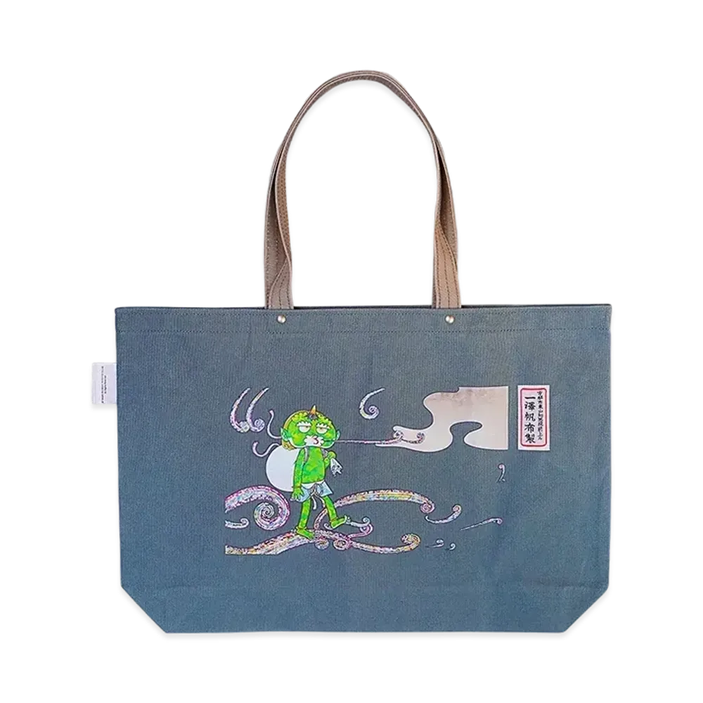 Takashi Murakami Mononoke Kyoto Shinzaburo Ichizawa Canvas Made By Ichizawa Canvas Horizontal Tote 17D Wind God And Thunder God Illustration