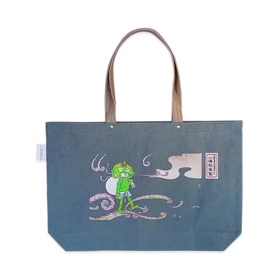Takashi Murakami Mononoke Kyoto Shinzaburo Ichizawa Canvas Made By Ichizawa Canvas Horizontal Tote 17D Wind God And Thunder God Illustration