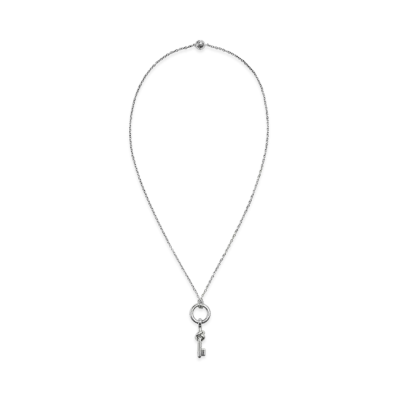 Bottega Veneta Key Knot Necklace "Silver"