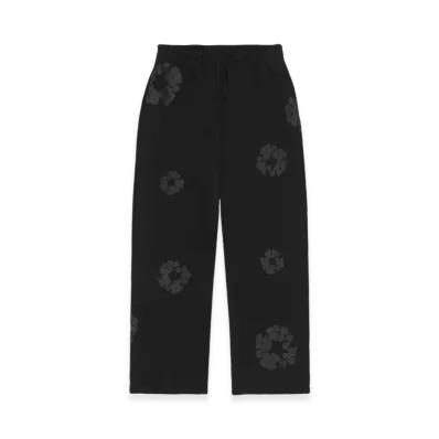 DENIM TEARS Mono Cotton Wreath Baggy Sweatpants "Black"