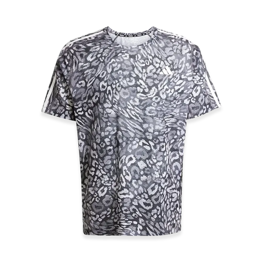 adidas Own The Run Climacool Three Stripes Short-Sleeve T-Shirt "Dash Grey/Black"
