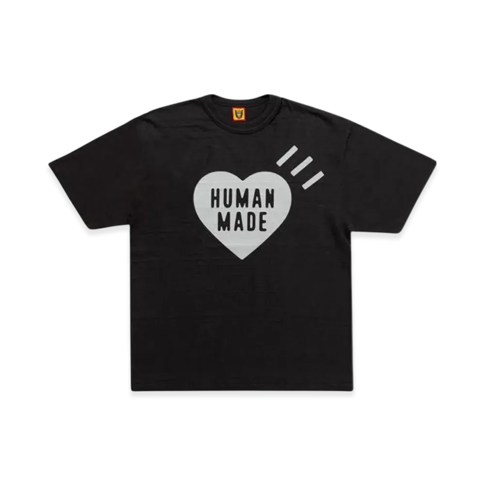 HUMAN MADE Heart T-Shirt Black Gray Sapporo Store Exclusive "Black/Gray"