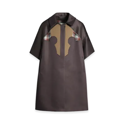 Maison Margiela Women's Pendleton Yoke Coat "Bordeaux"