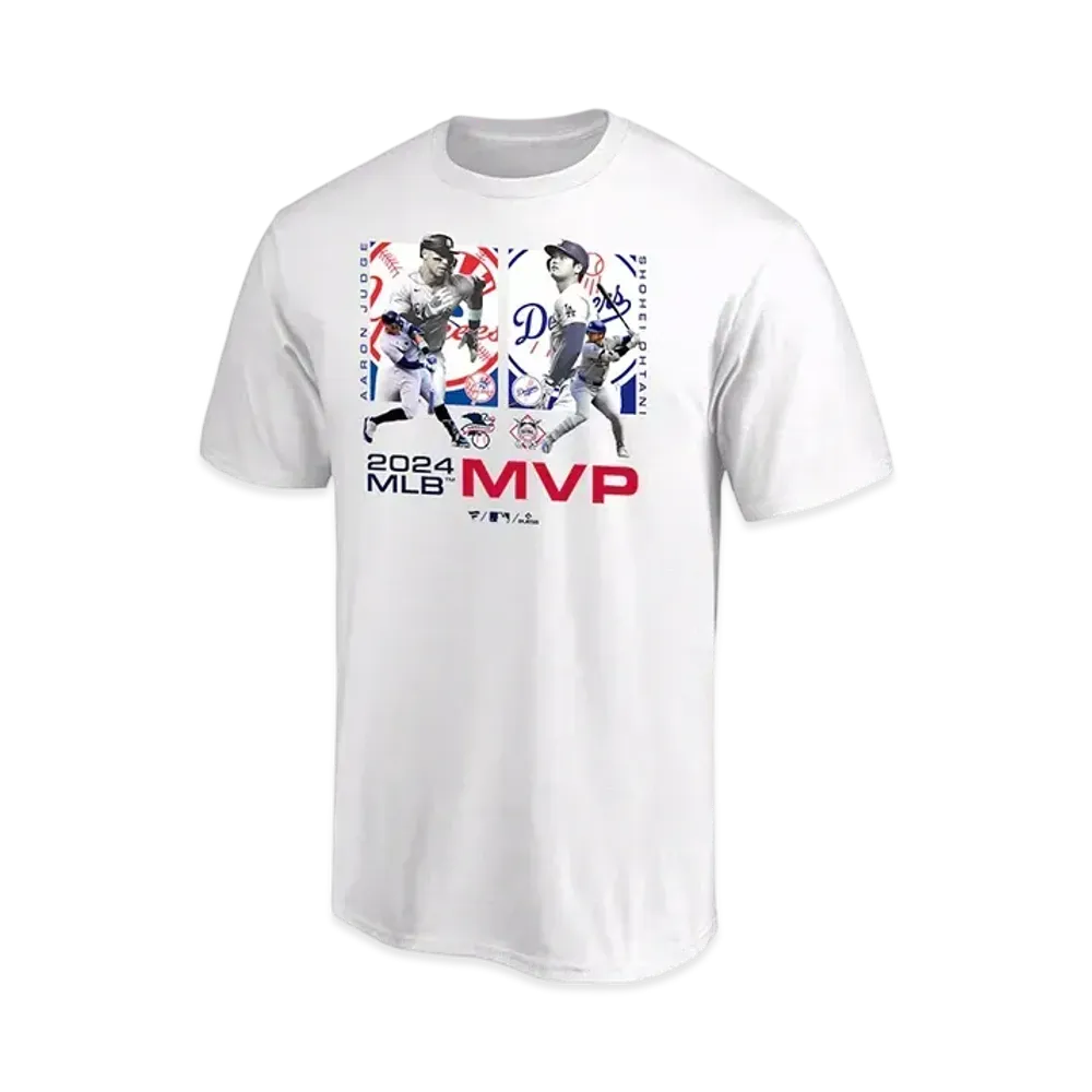 MLB Fanatics Dodgers Shohei Ohtani x Yankees Aaron Judge MVP 2024 Collaboration T-Shirt Kids "White"