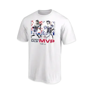 MLB Fanatics Dodgers Shohei Ohtani x Yankees Aaron Judge MVP 2024 Collaboration T-Shirt Kids "White"