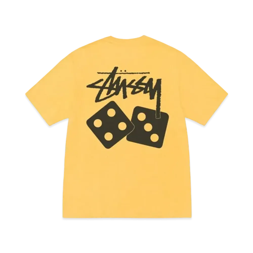 Stussy Dice Tee Pigment Dyed "Yellow"