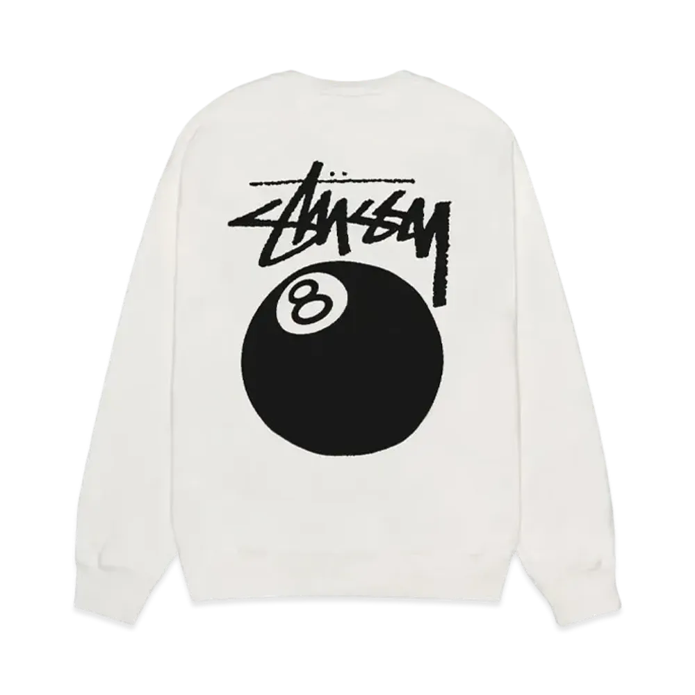 Stussy 8 Ball Crew Pigment Dyed "Natural"