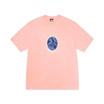 Stussy Venus Oval Pig. Dyed Tee "Coral"