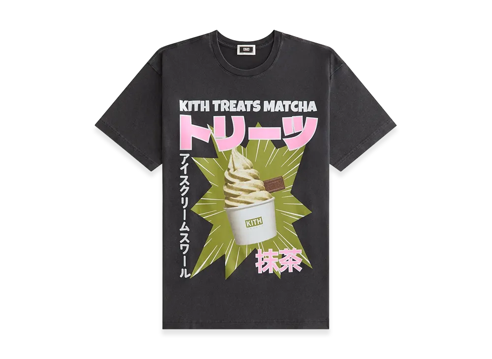 Kith Treats Matcha Swirl Vintage Tee "Black"