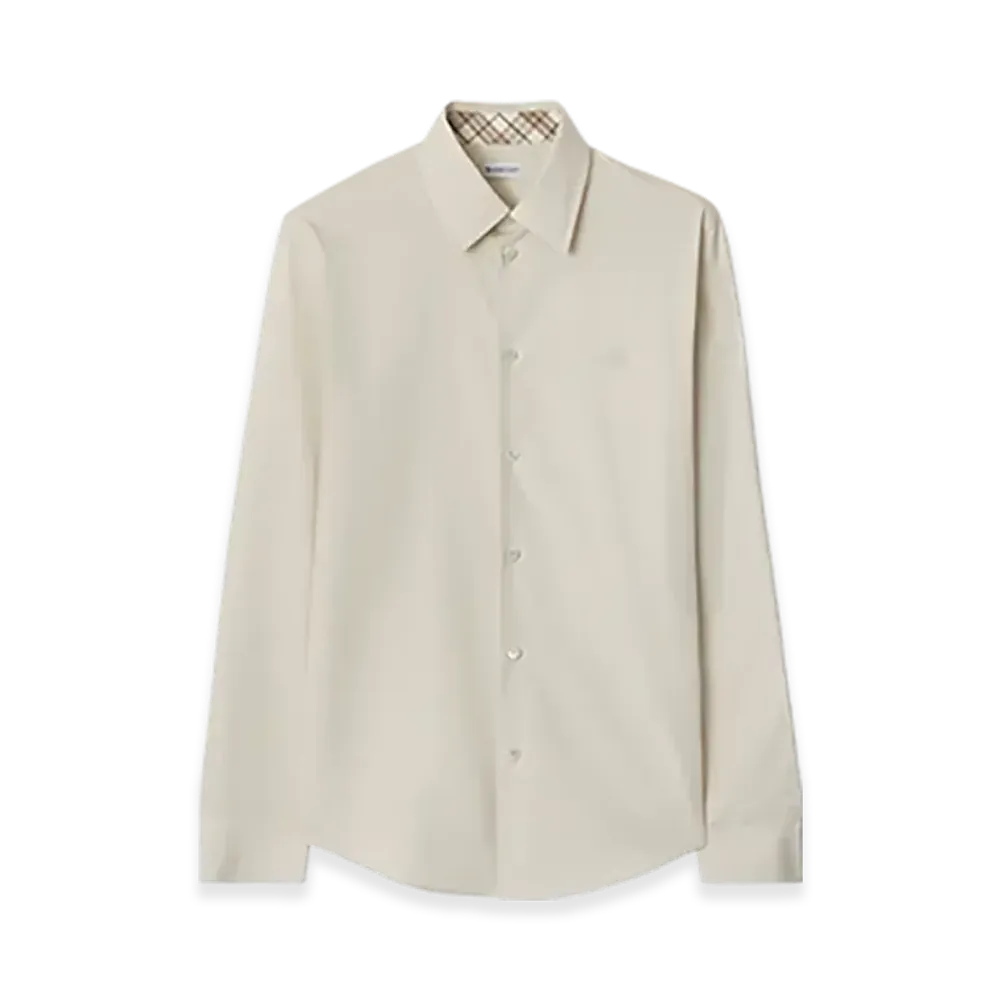 Burberry Slim Fit Cotton Shirt "Sail"