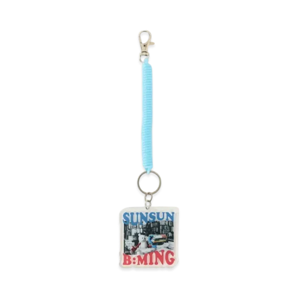B:MING by BEAMS x PUPPET SUNSUN / Photo Key Chain "BookStore"