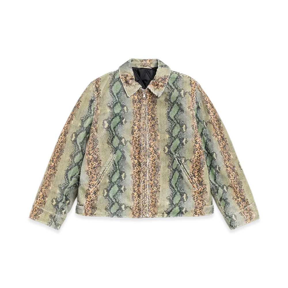 Stussy Garage Jacket Leather "Snake"
