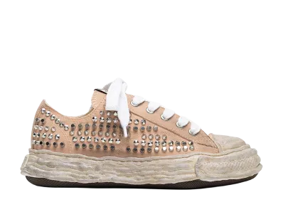 Maison MIHARA YASUHIRO PETERSON23 OG Sole Studded Canvas Low-top Sneaker "Pink"