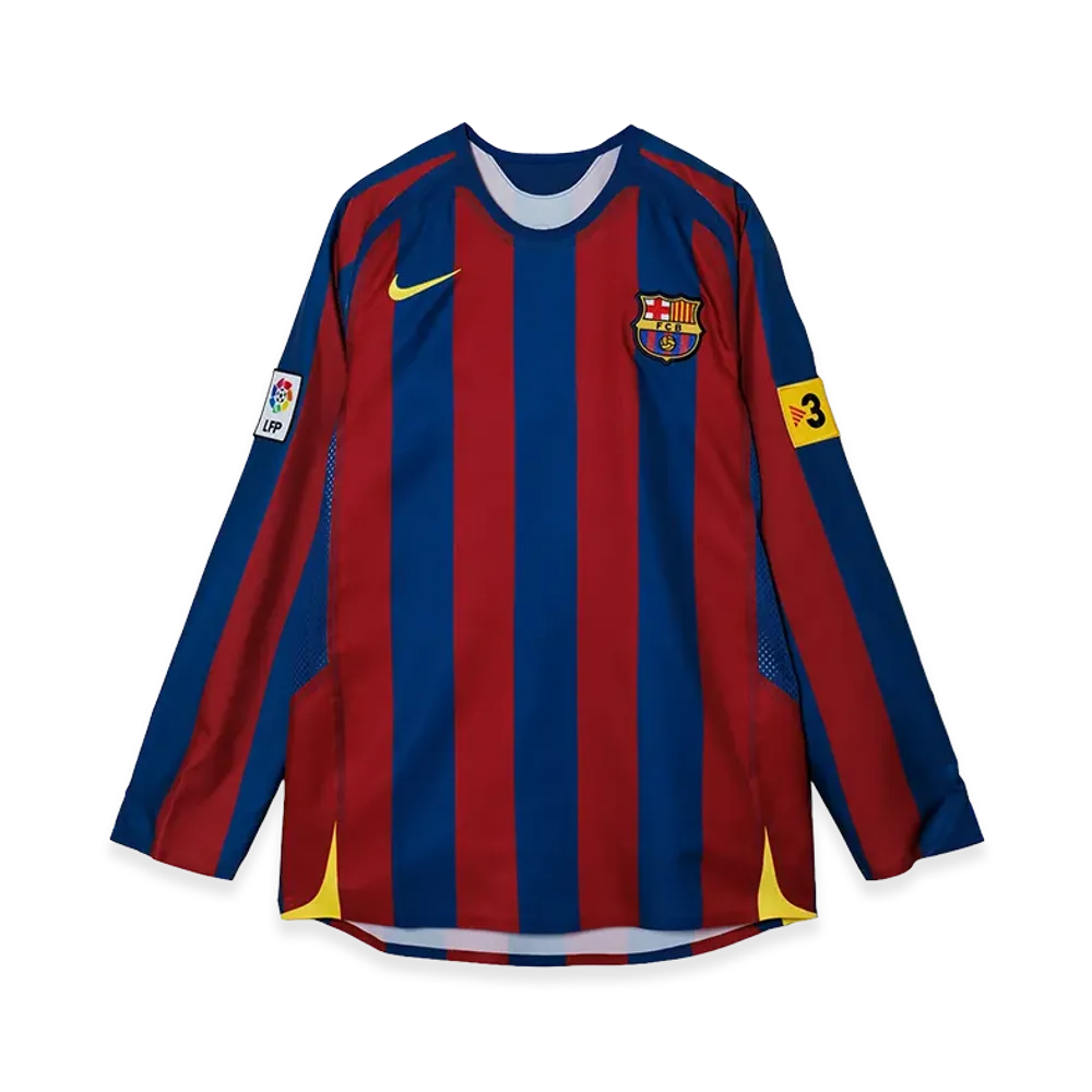 Nike FC Barcelona 2005/06 Reissue Replica Long Sleeve Jersey 