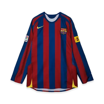 Nike FC Barcelona 2005/06 Reissue Replica Long Sleeve Jersey "Red/Navy"