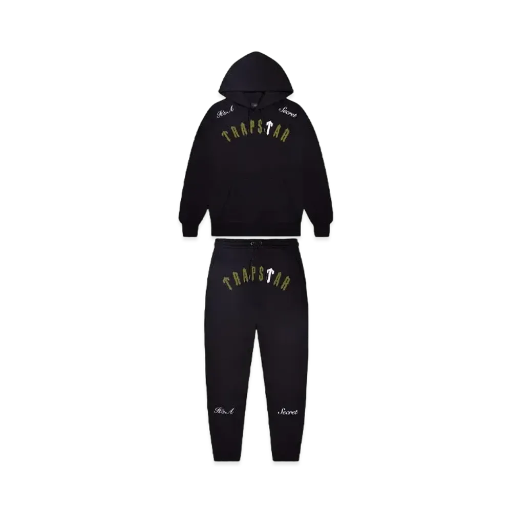 TRAPSTAR Irongate Arch It's A Secret Tracksuit "Black/Khaki"