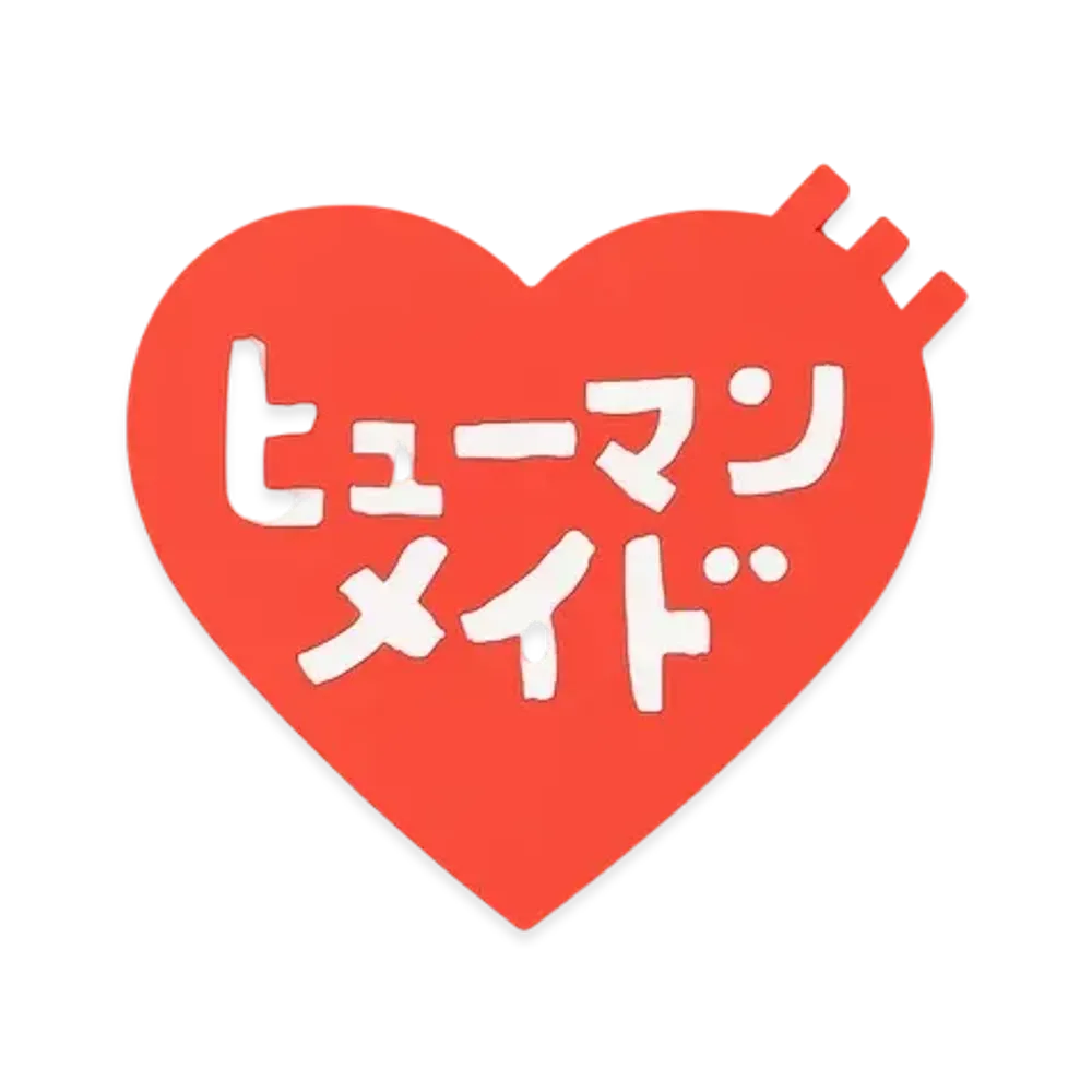HUMAN MADE Keiko Sootome Heart Rubber Coaster "Red"