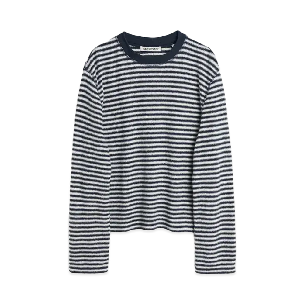 OUR LEGACY Artist Roundneck Brushed Cotton "Malaga Stripe"