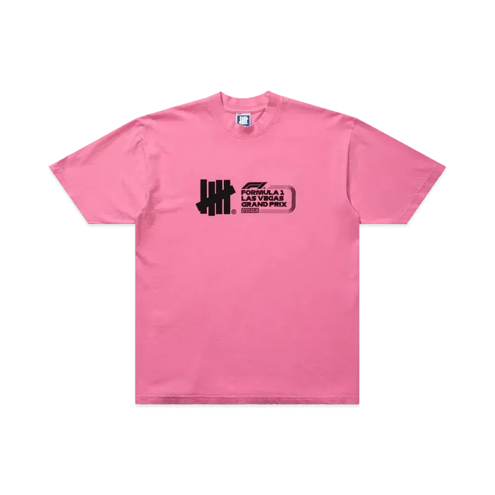 UNDEFEATED x F1 LVGP Logo S/S Tee "Pink"