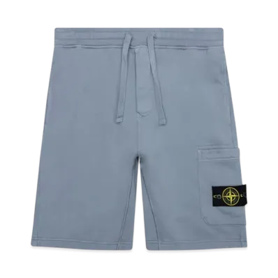 Stone Island 64651 Fleece Bermuda Shorts - 21SS "Pastel Blue"