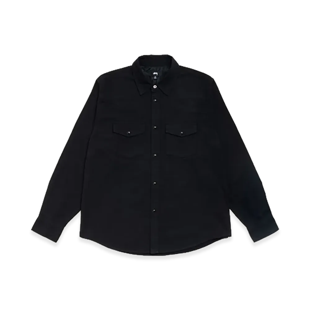 Stussy Cotton Silk Western Shirt "Black"