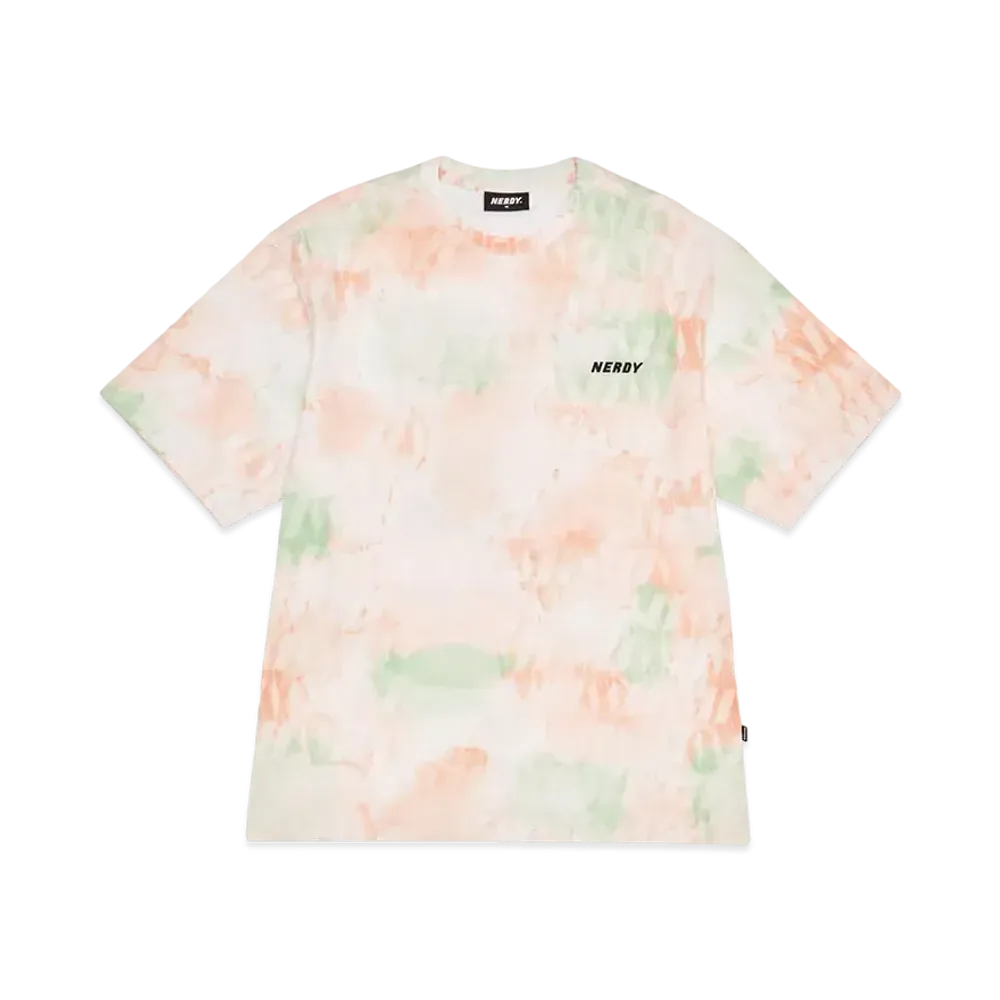 atmos x NERDY DNA Watercolor Brush 1/2 Sleeve T-Shirt "Orange"