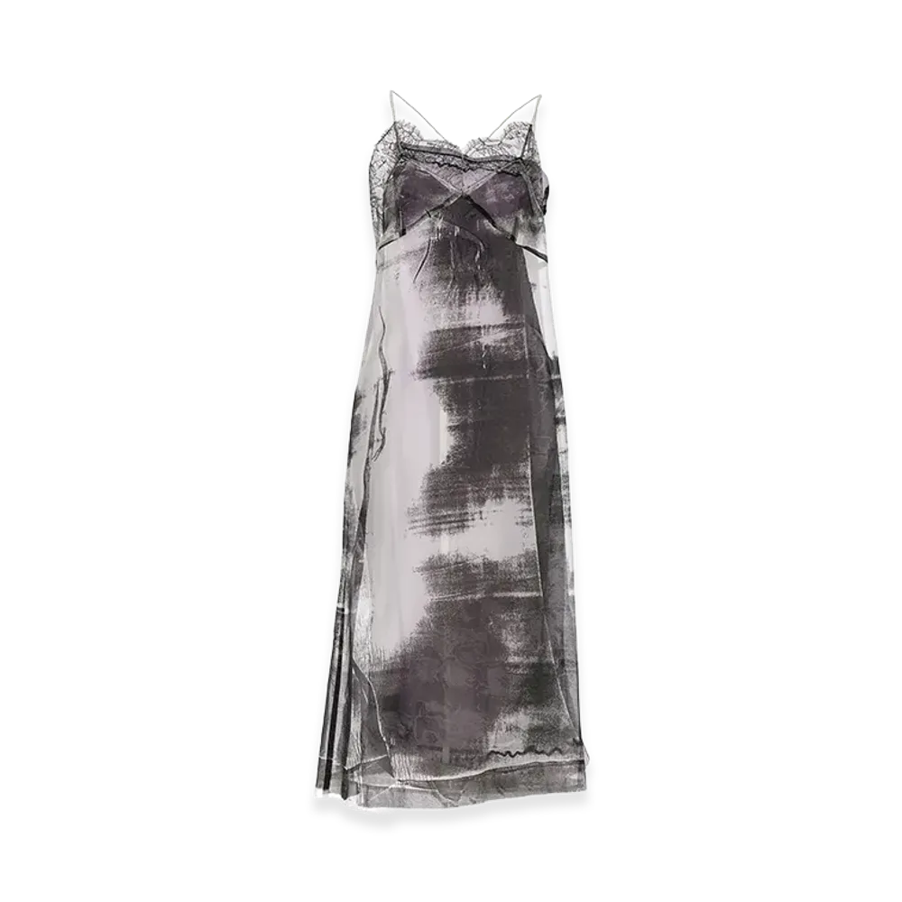 Maison Margiela Women's Freeze Frame Midi Dress "Multicolor"